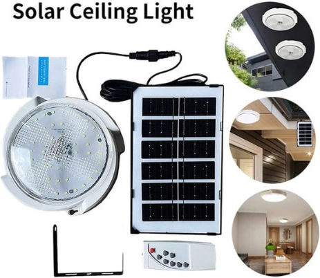 W7106-1 Wall Mounted Solar Light 20W Cold White with Remote Control 13cmx14.5cmcm