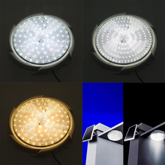 Jortan Hanging Solar Light 200W 1000lm Cold White 6000K with Photocell and Remote Control IP44 35cmx35cmcm
