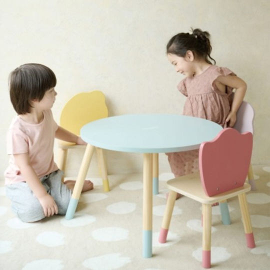 Kindertisch aus Holz Hellblau Classic World