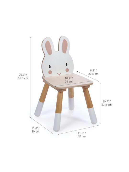 Forest Kinder Tischset mit Stühlen aus Holz Mehrfarbig Tender Leaf Toys