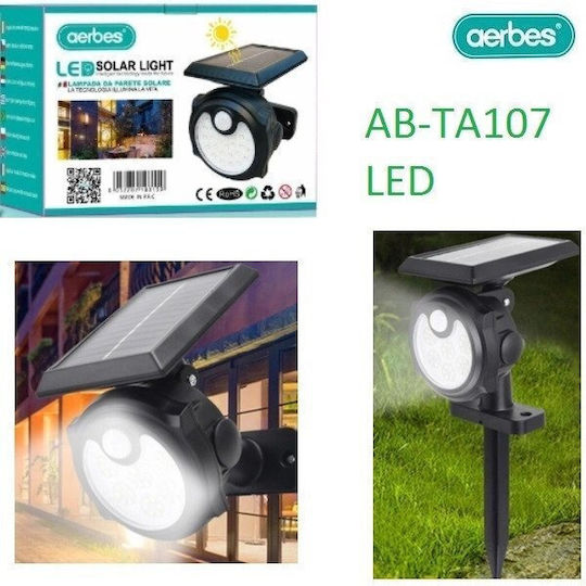 Aerbes Spiked Solar Light with Motion Sensor and Photocell IP65