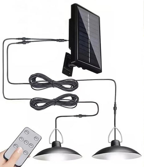 Set of 2 Stake Solar Lights 15W Cold White with Remote Control IP65 18cmx18cmx10cmcm