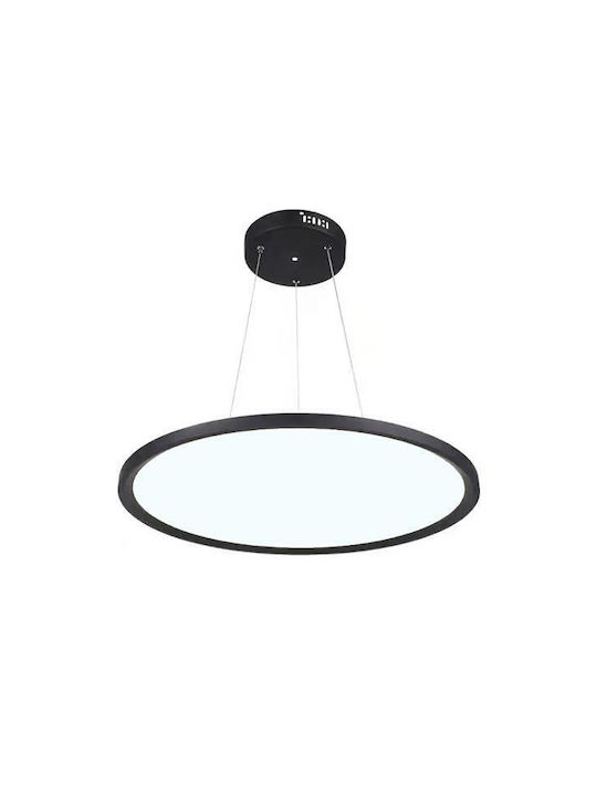 Eurolamp Πλαφονιέρα Οροφής Μπάνιου 40εκ. Μαύρη με Ενσωματωμένο LED