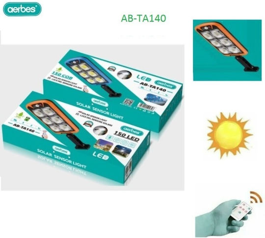 Aerbes AB-TA140 Street Solar Light with Motion Sensor, Photocell and Remote Control