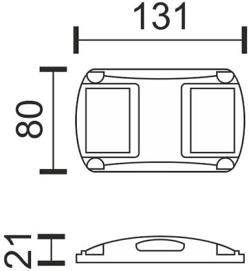 Spot Light Ηλιακό Φωτιστικό 2W με Ψυχρό Λευκό Φως 6000K