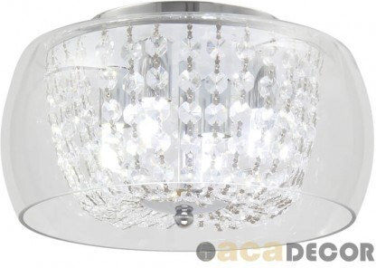 Aca Yvonne Ceiling Mount Light 30cm Gray with Socket G9