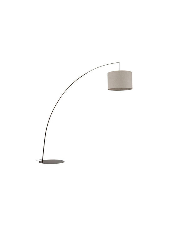 TK Lighting Moby Stehleuchte H245xB190cm. mit Fassung für Lampe E27 Gray