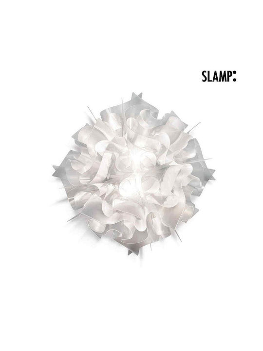 Slamp Veli Medium Ceiling Mount Light 53cm Beige with Socket E27 with Crystals