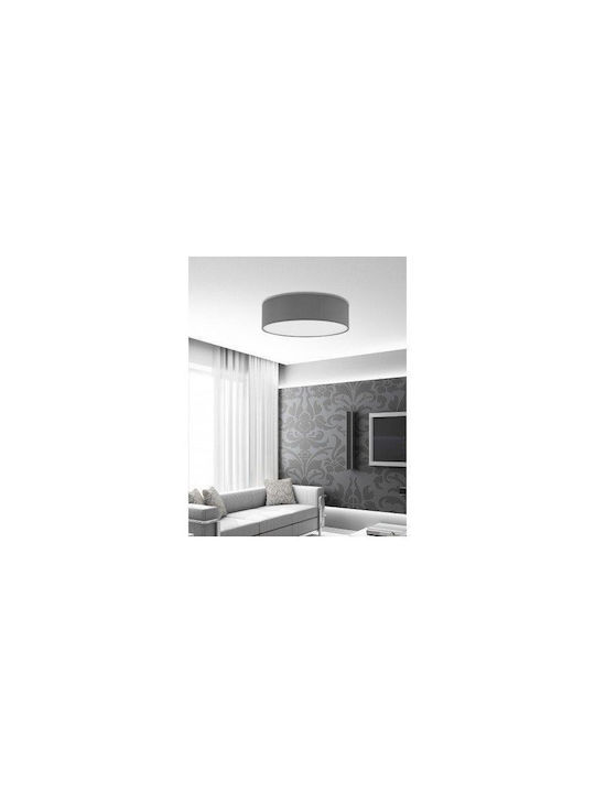TK Lighting Ceiling Mount Light 45cm Black with Socket E27