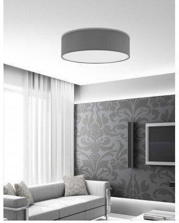 TK Lighting Deckenleuchte 45cm Schwarz mit Fassung E27