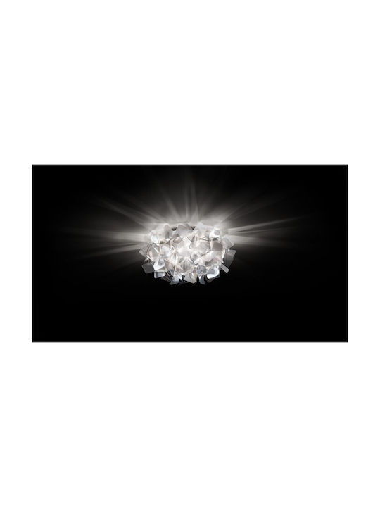 Slamp Clizia Mini Ceiling Mount Light Transparent with Socket E14