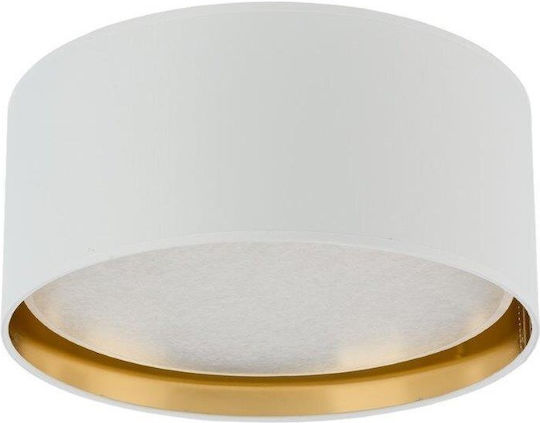 TK Lighting Deckenleuchte 60cm Weiß mit Fassung E27