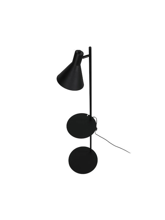 TK Lighting Floor Lamp H138xW30cm. with Socket for Bulb E27 Black