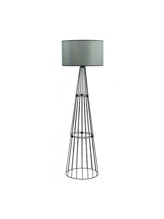 ArkoLight Floor Lamp H128xW40cm. with Socket for Bulb E27 Black