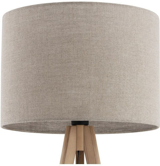 TK Lighting Floor Lamp with Socket for Bulb E27 Brown
