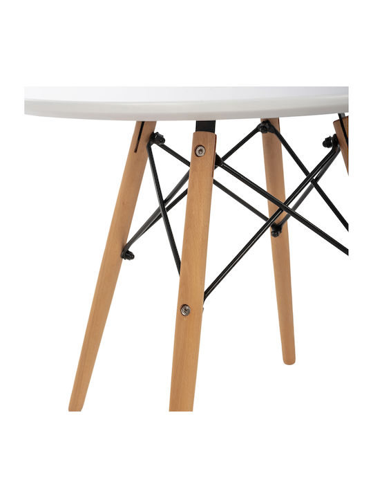 Minimal Kid Παιδικό Τραπεζάκι από Ξύλο Λευκό HomeMarkt