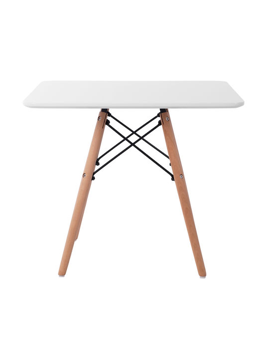 Minimal Kid Kindertisch aus Holz Weiß HomeMarkt