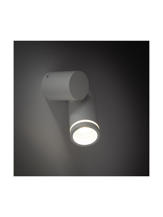 TK Lighting Single Spot with Socket GU10 in White Color