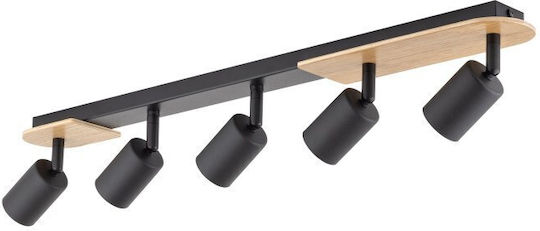 TK Lighting Σποτ με 5 Φώτα και με Ντουί GU10 σε Λευκό Χρώμα