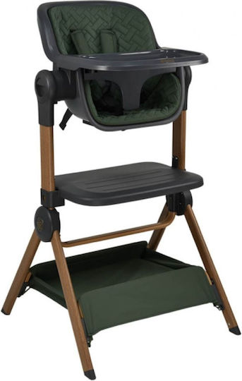 Bebe Stars Cradle with Mattress, Side Opening, and Wheels Green