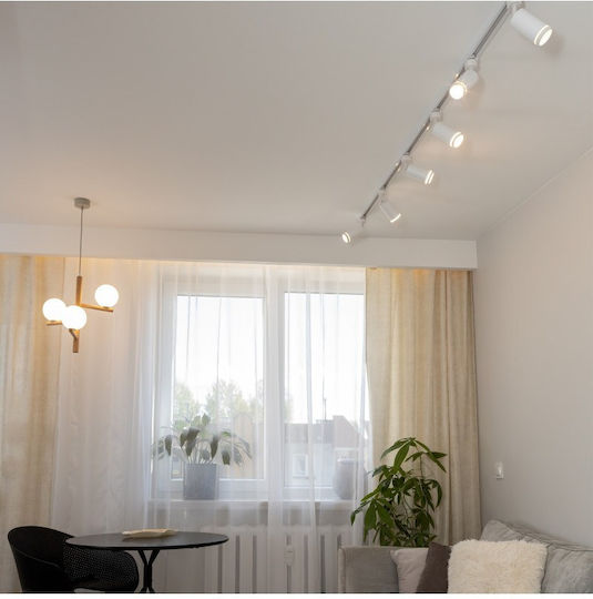 TK Lighting Einzel Spot mit Fassung GU10 in Weiß Farbe