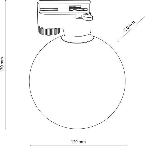 TK Lighting Μονό Σποτ με Ντουί G9 σε Μαύρο Χρώμα