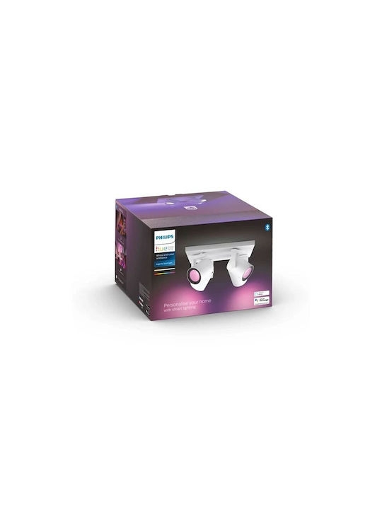 Philips Argenta Spot with 4 Lights and with Socket GU10 in Silver Color