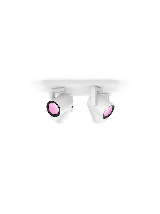 Philips Argenta Spot with 4 Lights and with Socket GU10 in Silver Color