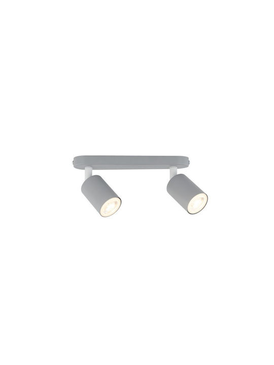 TK Lighting Doppel Spot mit Fassung GU10 in Blau Farbe