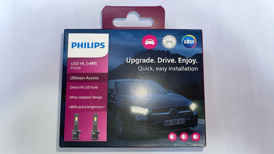Philips Lamps Car Ultinon Access H1 LED 6000K Cold White 12V 13W 2pcs