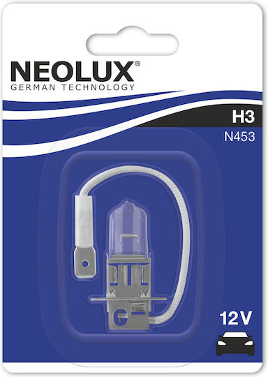 Neolux Lamps Car H3 Halogen 3200K Warm White 12V 55W 1pcs
