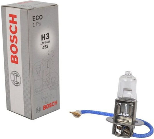 Bosch Lamps Car & Motorcycle Eco H3 Halogen 12V 55W 1pcs