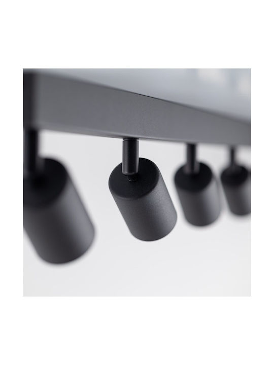 TK Lighting Σποτ με 6 Φώτα και με Ντουί GU10 σε Καφέ Χρώμα