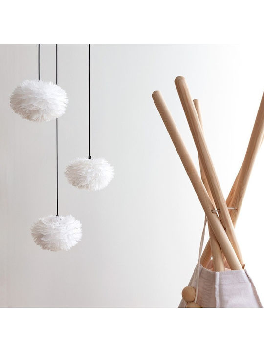 Lampshade 1xG4 Goose Feathers Φ14.7cm Eos Nano Umage 2494 White