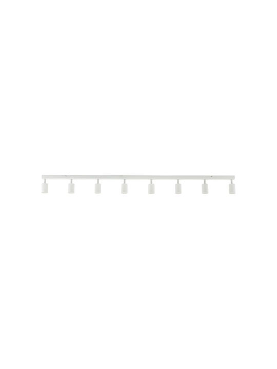 TK Lighting Σποτ με 10 Φώτα και με Ντουί GU10 σε Λευκό Χρώμα