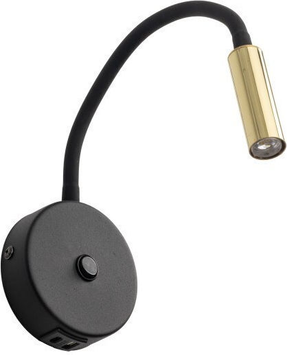 TK Lighting Μονό Σποτ με Ντουί G9 σε Μαύρο Χρώμα