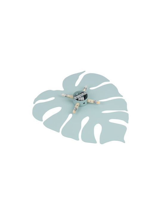 TK Lighting Monstera Φωτιστικό Τοίχου με Ντουί G9 Καφέ 49εκ.