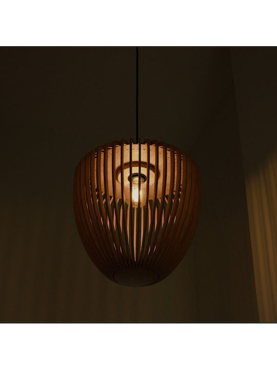 Καπέλο Φωτιστικού 1xe27 Δρυς Φ38cm Clava Wood Umage 2242 Μπεζ