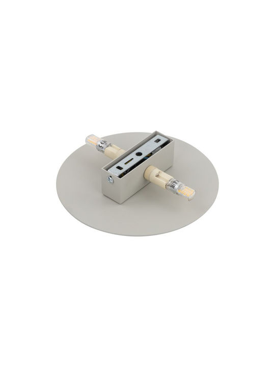 TK Lighting Luna Μοντέρνο Φωτιστικό Τοίχου με Ντουί G9 Λευκό 30εκ.