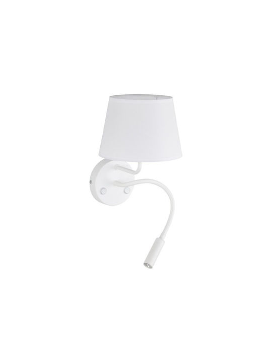 TK Lighting Осветително тяло За стена с фасунга E27 Бял 40см.