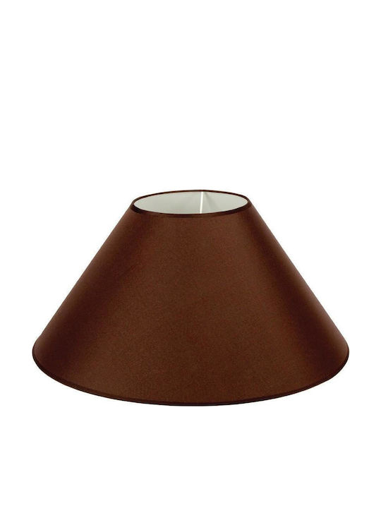 VK Lighting Konisch Lampenschirm Braun mit Durchmesser 45cm