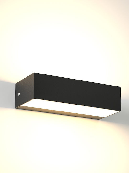 Inlight Martin Wall-Mounted Outdoor Ceiling Light LED IP65 9W with Adjustable White Light Double Beam 17x4.6εκ.