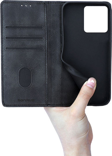 Vintage Magnet Wallet Sonique Motorola Moto G15 4G Moto G15 Power Black Mobile Phone Case