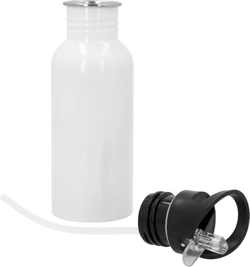 Koupakoupa Koupakoupa Rostfreier Stahl Kinder Trinkflasche Stitch mit Stroh Weiß 600ml