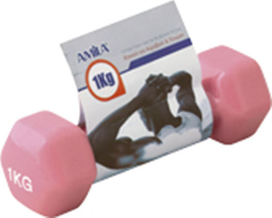 AMILA Dumbbell Hexagon Vinyl 1 x 1kg