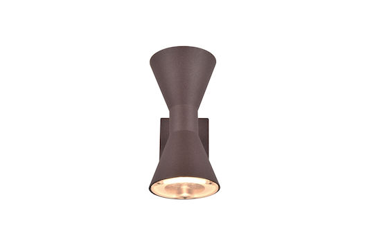 Trio Lighting Стенно Външно Спот Осветление GU10 IP44 Двоен лъч 10x20εκ.