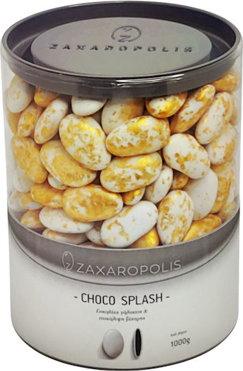 Zaxaropolis Κουφέτα Choco Splash σε Σχήμα Κλασικό με Γεύση Σοκολάτα Χρυσό 1000gr