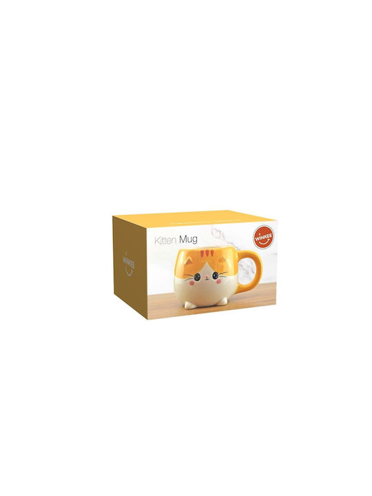 Winkee Κούπα Κεραμική Κίτρινη 350ml