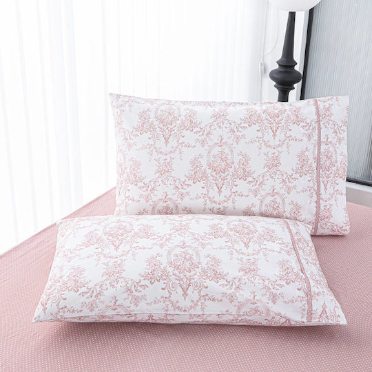 Liolios Home Σετ Υπέρδιπλο 4τμχ 245x270εκ. Pink Liolios Home Σετ Υπέρδιπλο 4τμχ 245x270εκ. Pink