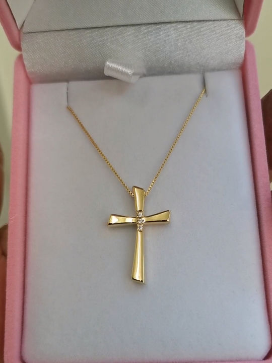 Aris Dentopoulos Jewellery Χρυσός Σταυρός 14Κ